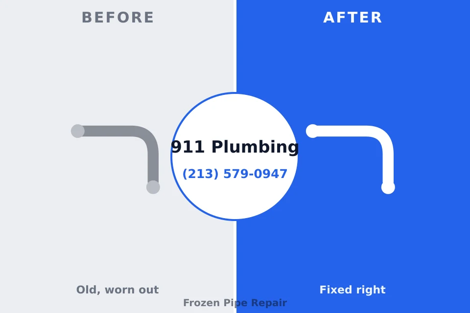 Before and after: plumbing company Louisburg, KS